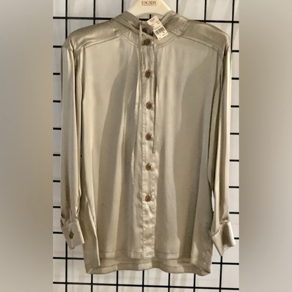 Vintage Escada Silk Blouse With Hood